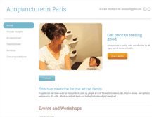 Tablet Screenshot of acupunctureinparis.com